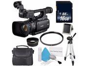 Canon XF105 HD Professional Camcorder International Model 58mm Wide Angle Lenses 58mm UV Filter 6AVE Bundle 4