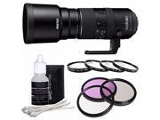 Pentax HD PENTAX D FA 150 450mm f 4.5 5.6 DC AW Lens 86mm 3 Piece Filter Kit Deluxe Cleaning Kit 86mm Macro Close Up Kit Bundle