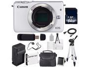 Canon EOS M10 Mirrorless Digital Camera Body Only White International Model 64GB Card 6AVE Bundle 5