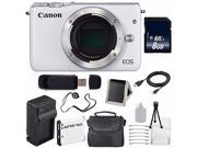 Canon EOS M10 Mirrorless Digital Camera Body Only White International Model 8GB Card 6AVE Bundle 4