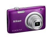 Nikon Coolpix A100 20MP Digital Camera Purple International Model