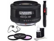 Pentax Normal SMCP FA 50mm f 1.4 Autofocus Lens 3 Piece Filter Kit Deluxe 3pc Lens Cleaning Kit Lens Pen Cleaner Lens Cap Keeper 6AVE Bundle