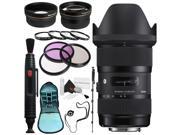 Sigma 18-35mm f/1.8 DC HSM Art Lens for Nikon # 210-306 + 72mm 3 Piece Filter Kit + Lens Pen Cleaner + 72mm Wide Angle Lens + 272mm 2x Telephoto Lens + SLR Came Sigma 18-35mm f/1.8 DC HSM Art Lens for Nikon # 210-306 + 72mm 3 Piece Filter Kit + Lens Pen Cleaner + 72mm Wide Angle Lens + 272mm 2x Telephoto Lens + SLR Came