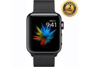 Apple Watch Series 2 38mm Smartwatch (Space Black Stainless Steel Case, Space Black Milanese Loop Band) with 2 Year Extended Warranty
