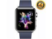 Apple Watch Series 2 38mm Smartwatch ( Stainless Steel Case, Midnight Blue Medium Modern Buckle Band) with 2 Year Extended Warranty