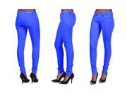 C est Toi 4 Pocket Solid Color Skinny Jeans Turquoise 3