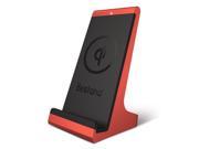 Bestand 3 coil Qi Wireless Charging Dock Charger Stand for All QI Enabled Phones Red
