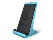 Bestand 3 coil Qi Wireless Charging Dock Charger Stand for All QI Enabled Phones Blue