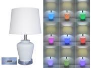 Color Changing Bedroom Lamps With Remote and USB Port