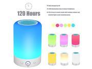 Bluetooth Speakers Wireless Stereo Subwoofer Smart Touch Lamp Color Changing