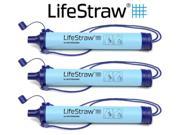 3 Pack of Lifestraw Personal Water Filtration Straw Water Purification LPHF017 3 Straws