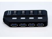 3.0 High speed Expansion 4 ports USB 3.0 Hub Hub Splitter with Separate Switch USB 3.0 Hubs