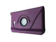 THZY For Samsung Galaxy Tab 3 7 ; LITE T110 T111 Leather 360 Rotating Case Cover Skin Stand purple