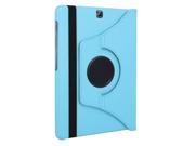 THZY Luxury 360 Rotating Magnetic Smart PU Leather Case Cover For Samsung Galaxy Tab S2 8.0 with Wake Sleep Function Stylus Blue