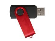 THZY 512M Metal Aluminum Swivel Roating USB Flash Memory Drive Stick Pen Thumb U Disk Red