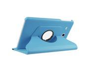 THZY Luxury 360 Rotating Magnetic Smart PU Leather Case Cover For Samsung Galaxy Tab E Stylus Blue