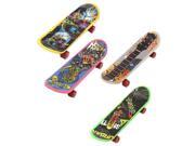 SODIAL Mini 4 Pack Finger Board Tech Deck Truck Skateboard Toy Gift Kids Children Gift 95mm