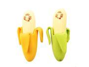 THZY 50pcs Novelty Banana Style Pencil Eraser Rubber Stationery Kid Gift Toy Yellow Green