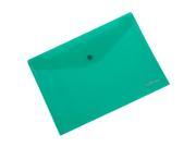 THZY A Pack of 12 Plastic Stud Document Wallets Folders Filing Paper Storage green A4
