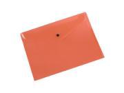 THZY A Pack of 12 Plastic Stud Document Wallets Folders Filing Paper Storage orange A4