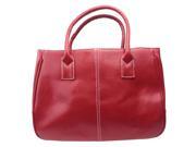THZY Fashion Women Simple PU Leather Clutch Handbag Totes Bag Red