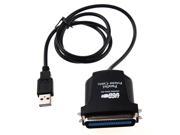 THZY USB ? printer parallel port 36pin male conversion cable Black