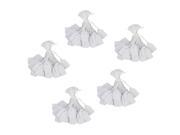 THZY Jewelry Clothes Label Tie String Price Tag 13 x 26mm Pack of Approx.500Pcs White