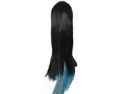 THZY Black Blue color womens lady sexy straight wigs cosplay long hair