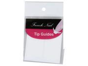 THZY French Nail Tip Guides Stickers Pack of 10 Moon type