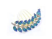 THZY Leaves style hair jewelry elegant handmade diamond comb hair disk