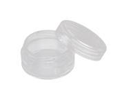 SODIAL 50 Pieces Travel Cosmetic Sample Containers 5 Gram Plastic Pot Jars