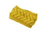 THZY Women Lady Girls Knitted Twist Crochet Hair Band Ear Warmer Yellow chick