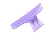 THZY 12pcs Plastic Colorful Transparent Hairdressing Tool Butterfly Hair Claw Salon Section Clip Clamps