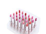 THZY Generic 24Pcs Glossy Lipsticks Women Beauty Cosmetic Makeup 12 Colors