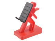 THZY Creative little People Type Mobile Phone Stand Holder Red