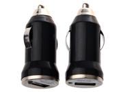 THZY 2x usb Black Car Charger Adapter for Apple phone