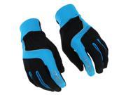 THZY sahoo Cycling Bicycle Racing Riding Shock absorbing Touch Screen Gloves Full Finger GEL Silicone Outdoor Sports Unisex Blue XL