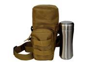 THZY Molle Zipper Water Bottle Utility Medic Pouch w Small Mess Pouch war game Color Khaki