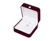 THZY Square Velvet Bracelet Jewelry Watch Storage Case Gift Box White Lining