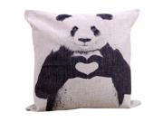 THZY Fashion Home Car Bed Sofa Decorative Pillow Case Cushion Cover Love Panda