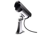 THZY Indoor Outdoor Silver Fake Dummy Security Camera w Flashing led Blink