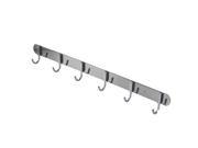 THZY Stainless Steel 6 Hanger Towel Hat Coat Clothes Wall Hook