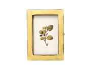 THZY Vintage Photo Frame Wooden Wedding Pictures Frames Yellow
