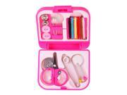 SODIAL Cute Case Almighty Home Accessories Mini Sewing kit rose red