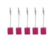 THZY 5pcs Memo Clips Card Holders Wedding Name Table Setting Marker Pink