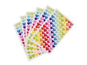 THZY 6 Sheets Self Adhesive Photo Album Craft Stickers Scrapbooking Diary Decorating Heart