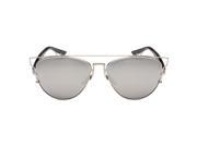 SODIAL Fashion Classic TECHNOLOGIC Cat Eye Sunglasses Women Luxury Brand Metal Frame Vintage Sun Glasses Female Male Mirror Eyewear Silver frame silver sheet