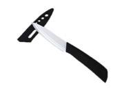 SODIAL Black 4 Straight Style Curved Shank Nanostructured Ceramic Knife With Cover