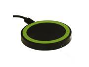 SODIAL QI Wireless Charging Charger Pad for Nokia Lumia Sansung Galaxy Sony Nexus phone Black Green