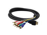 THZY 5FT 1.5M HDMI Male to 5 RCA RGB Audio Video AV Component Cable